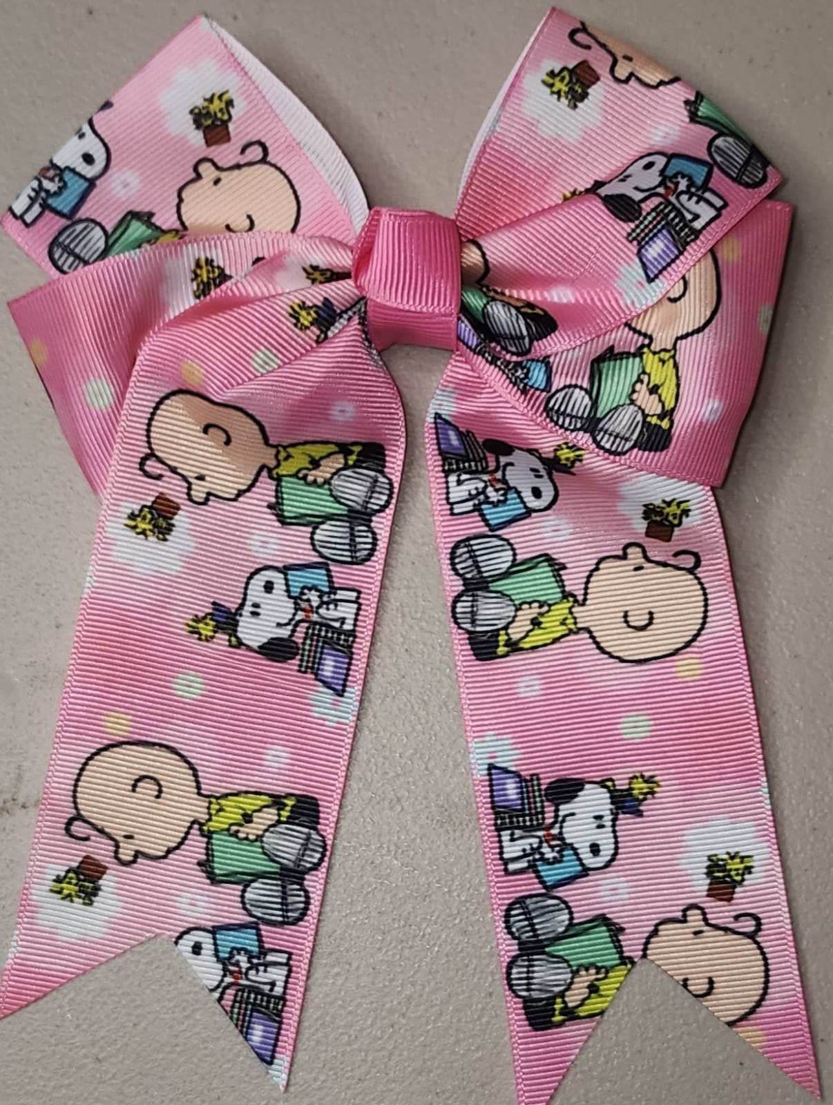 Snoopy & Friends Cheer Hair Bow for Girls - Angelique Boutique