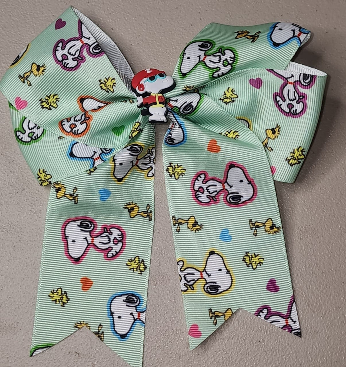Snoopy Grosgrain Hair Bow Clip for Girls - Angelique Boutique