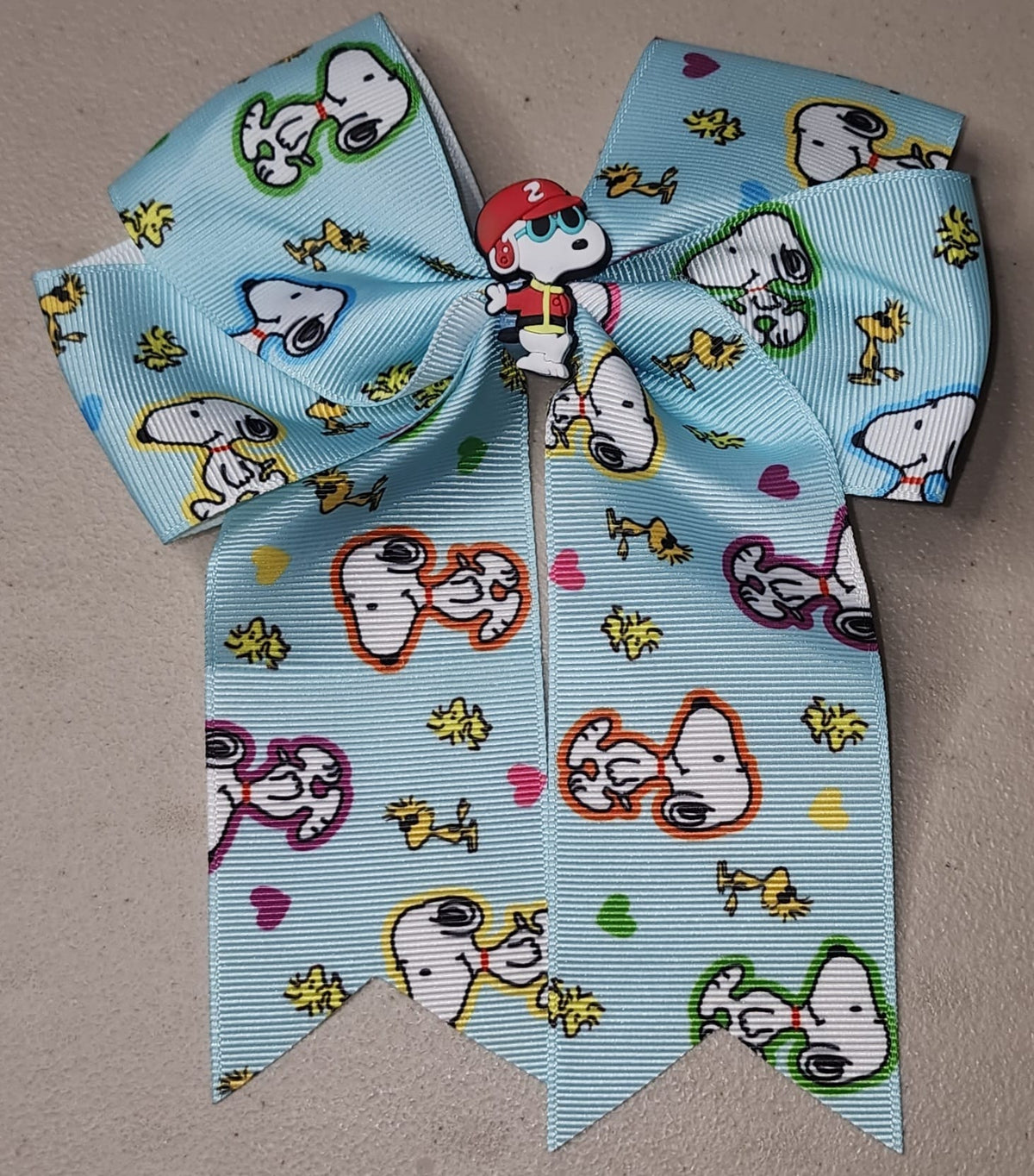 Snoopy Grosgrain Hair Bow Clip for Girls - Angelique Boutique