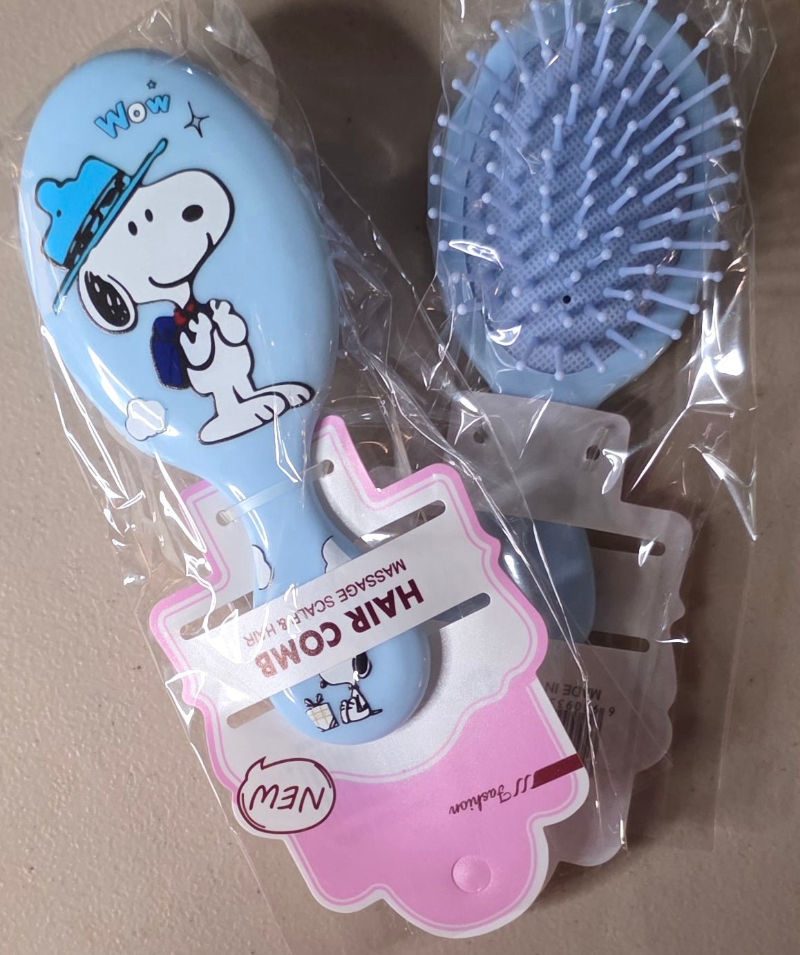 Snoopy Pastel Hair Brush & Scalp Massage Comb – 4 Colors - Angelique Boutique