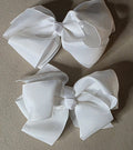 Solid Color Hair Bow Set of 2 for Women & Girls - Angelique Boutique