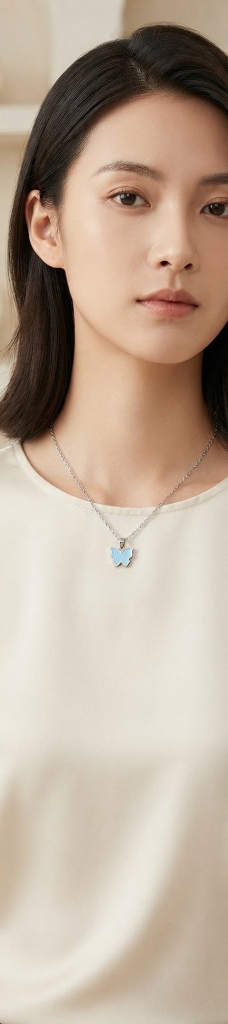 Stainless Steel Butterfly Necklace – 10 Colors Available - Angelique Boutique