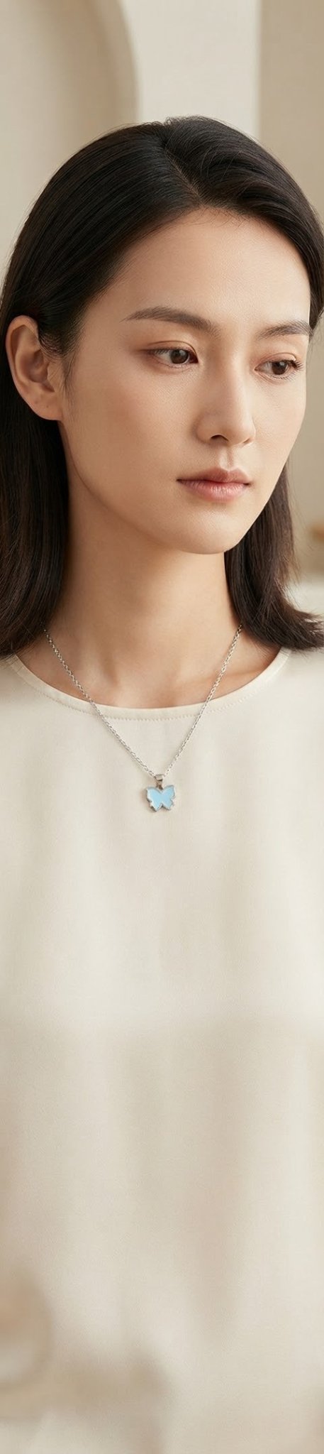 Stainless Steel Butterfly Necklace – 10 Colors Available - Angelique Boutique