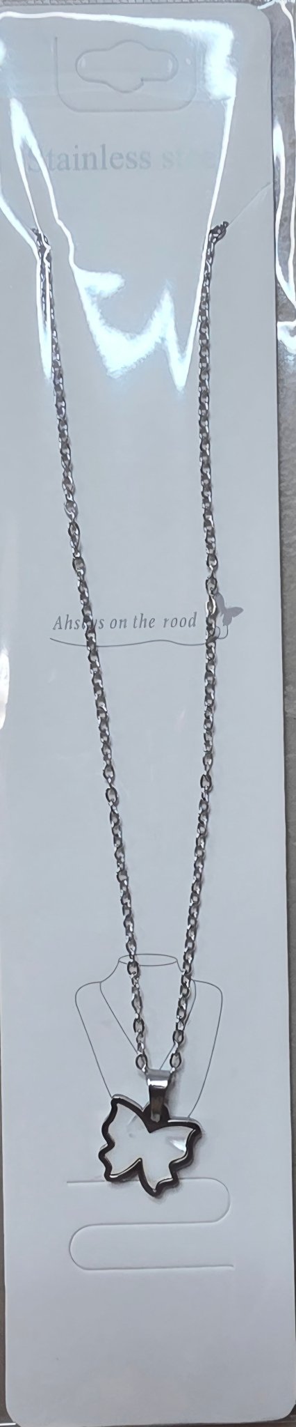 Stainless Steel Butterfly Necklace – 10 Colors Available - Angelique Boutique