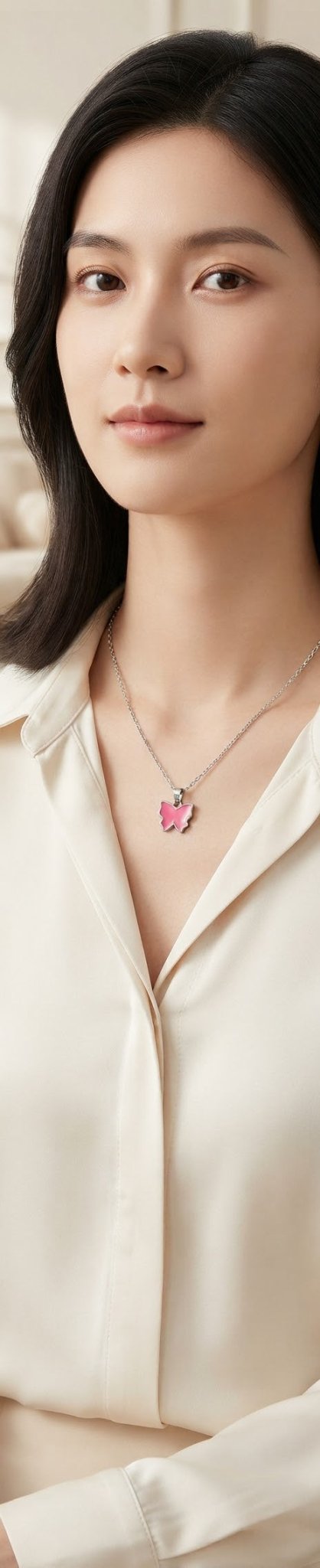 Stainless Steel Butterfly Necklace – 10 Colors Available - Angelique Boutique