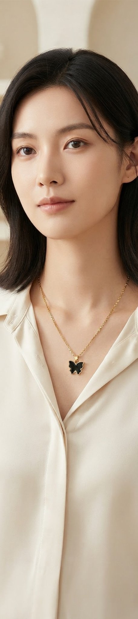 Stainless Steel Butterfly Necklace – 10 Colors Available - Angelique Boutique