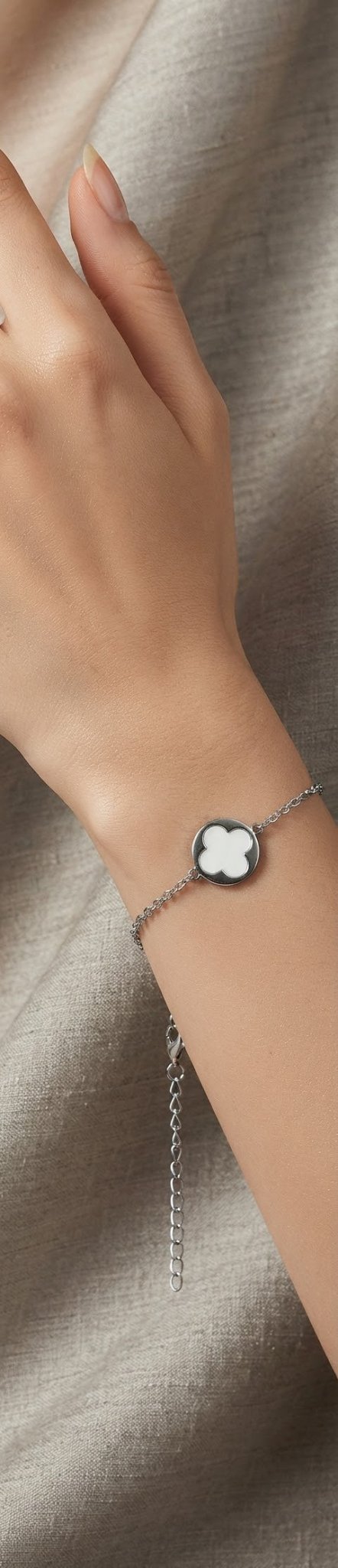 Stainless Steel Clover Charm Bracelet | 9 Colors - Angelique Boutique