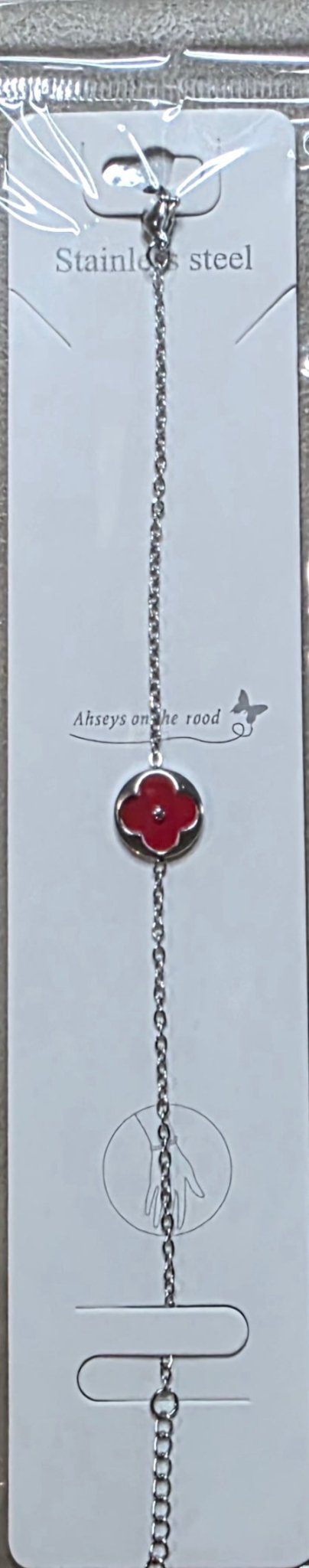 Stainless Steel Clover Charm Bracelet | 9 Colors - Angelique Boutique