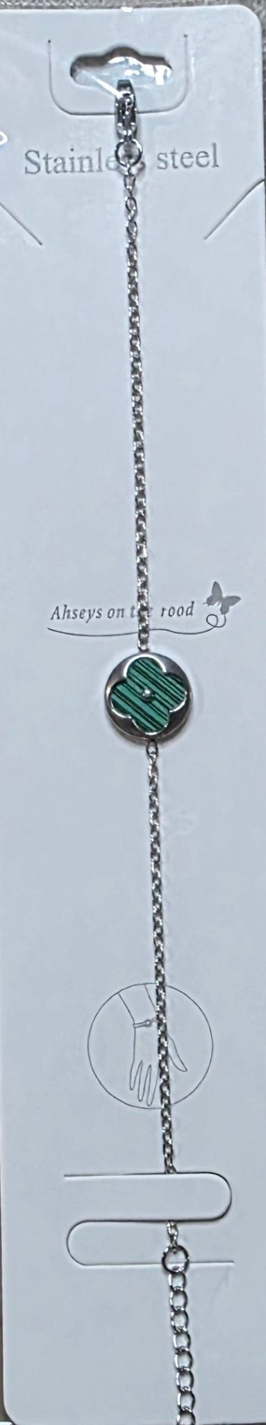 Stainless Steel Clover Charm Bracelet | 9 Colors - Angelique Boutique