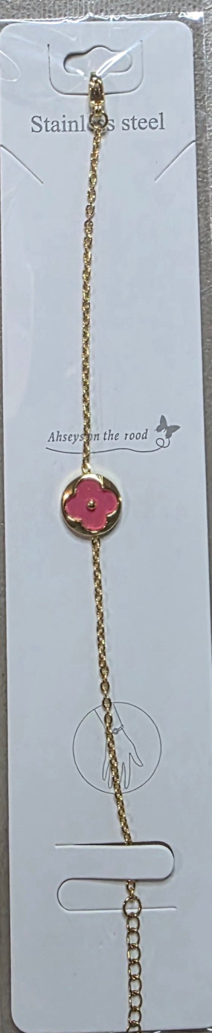 Stainless Steel Clover Charm Bracelet | 9 Colors - Angelique Boutique