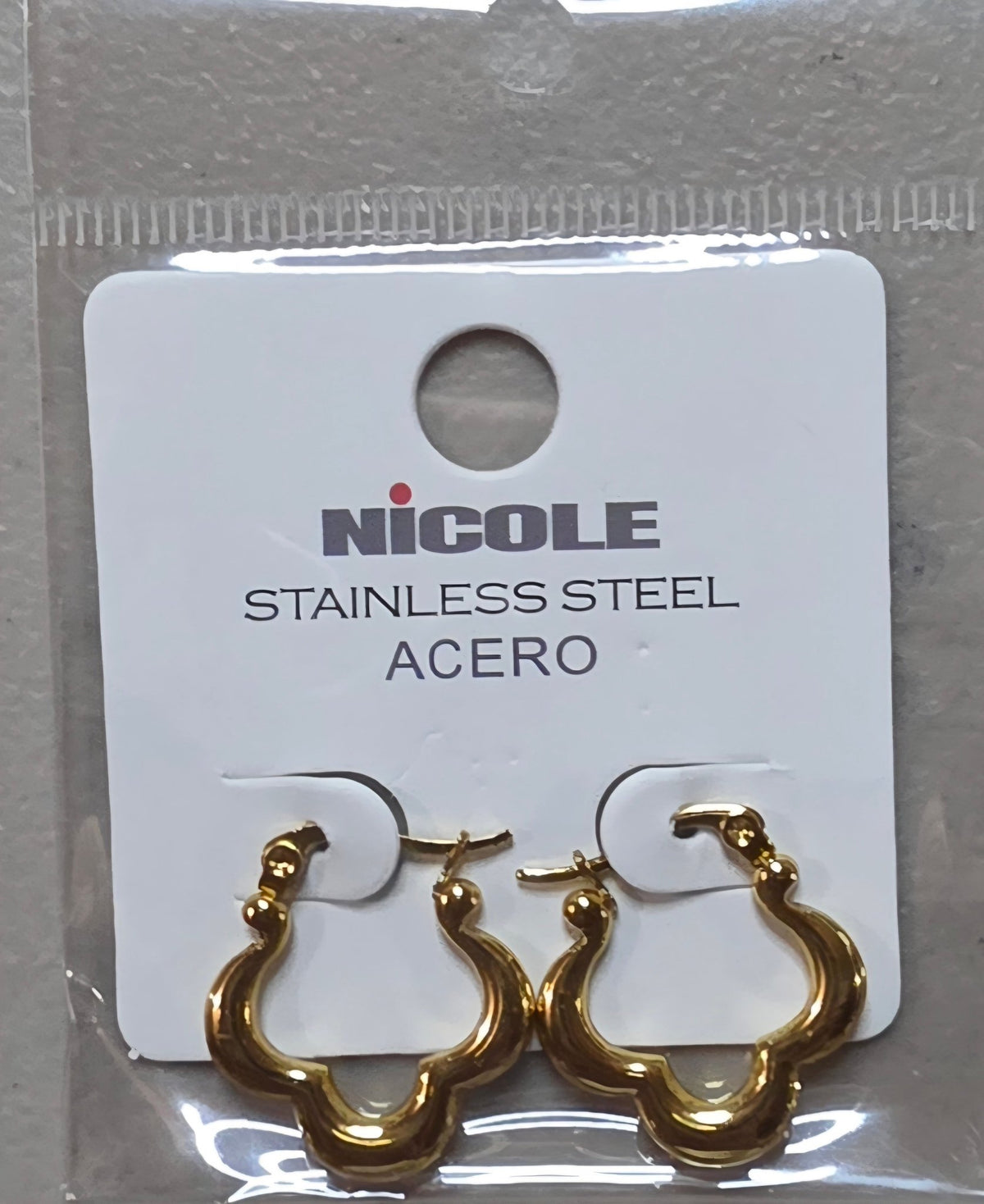 Stainless Steel Clover Hoop Earrings for Women – Gold & Silver - Angelique Boutique