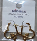 Stainless Steel Dragonfly Hoop Earrings for Women – Gold & Silver - Angelique Boutique