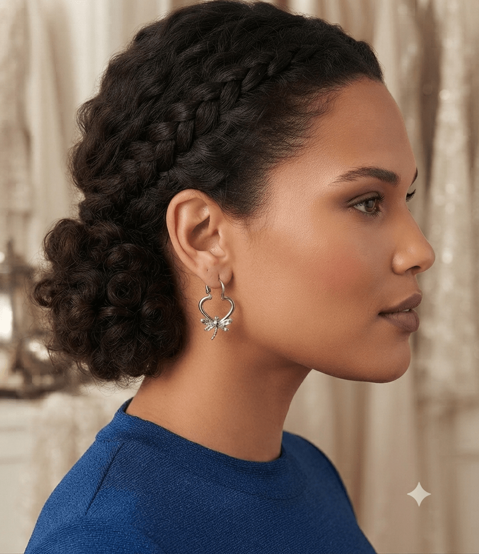 Stainless Steel Dragonfly Hoop Earrings for Women – Gold & Silver - Angelique Boutique