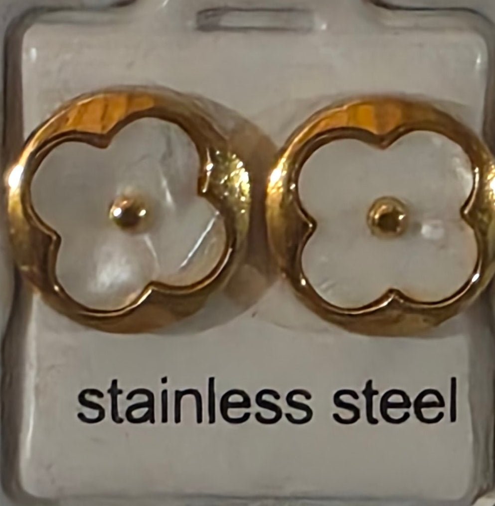 Stainless Steel Earrings with Gold Details – 6 Colors - Angelique Boutique