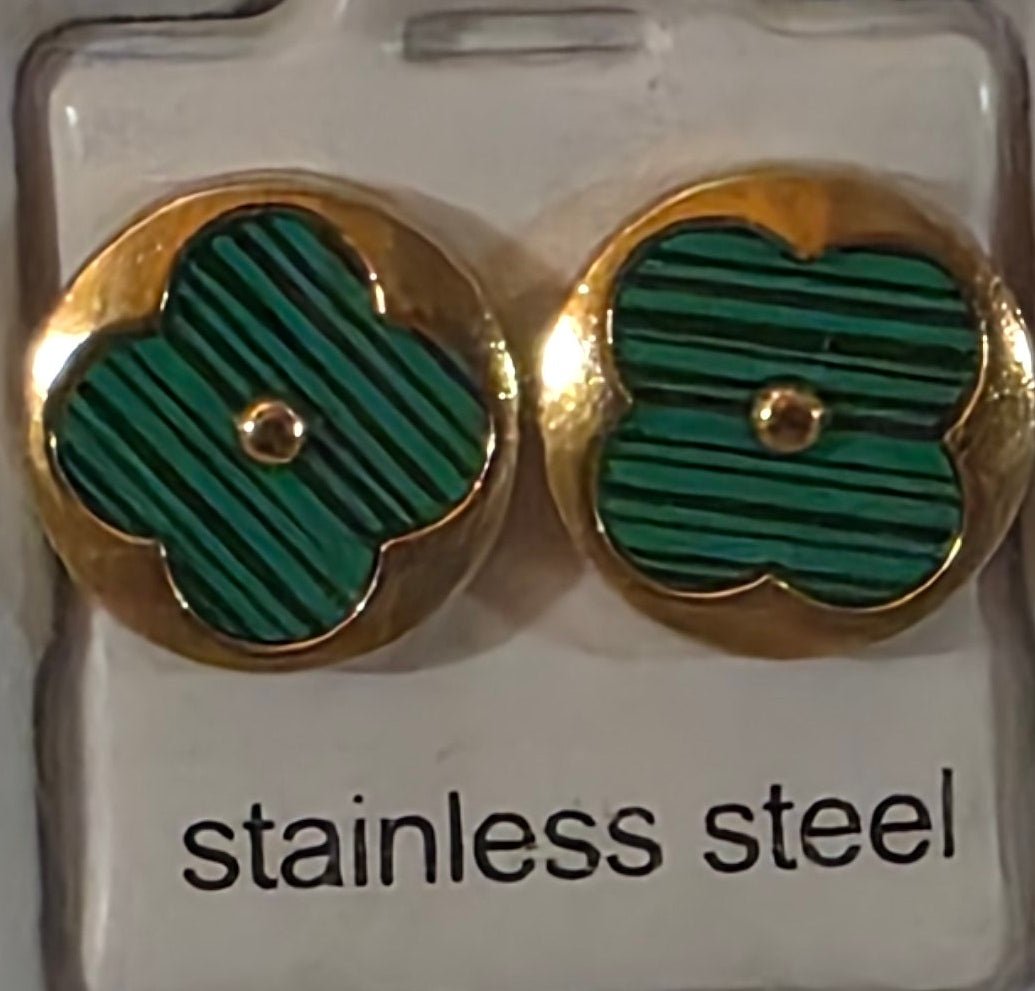Stainless Steel Earrings with Gold Details – 6 Colors - Angelique Boutique