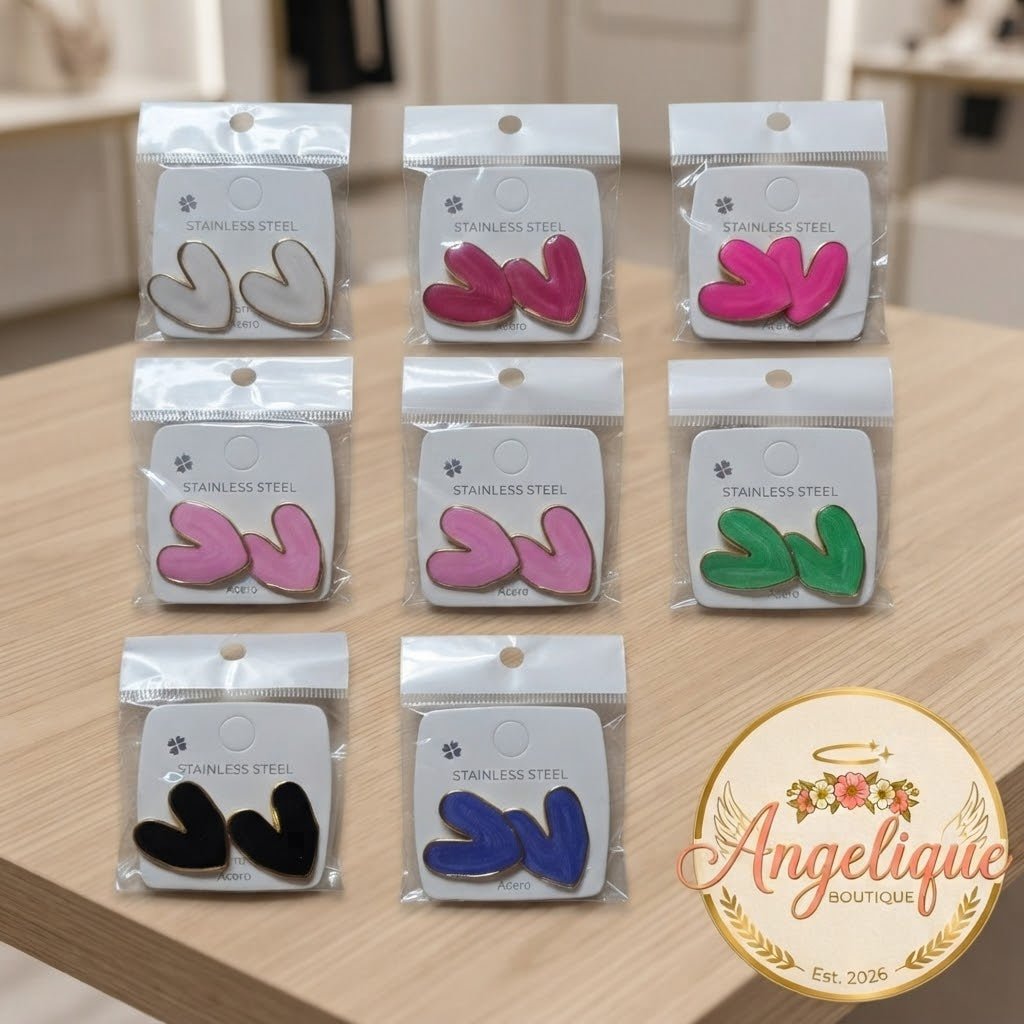Stainless Steel Fashion Earrings – Elegant Rhinestone Dangle & Stud Styles for Women - Angelique Boutique