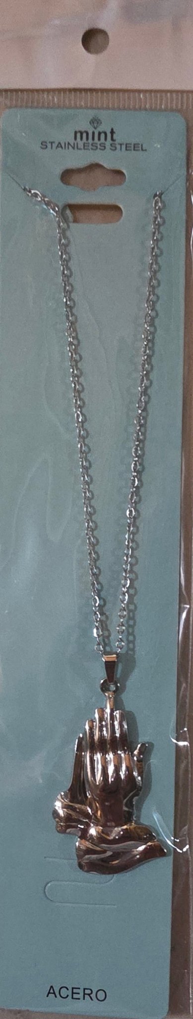 Stainless Steel God’s Hands Necklace – Gold & Silver | Unisex - Angelique Boutique