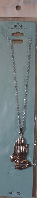 Stainless Steel God’s Hands Necklace – Gold & Silver | Unisex - Angelique Boutique