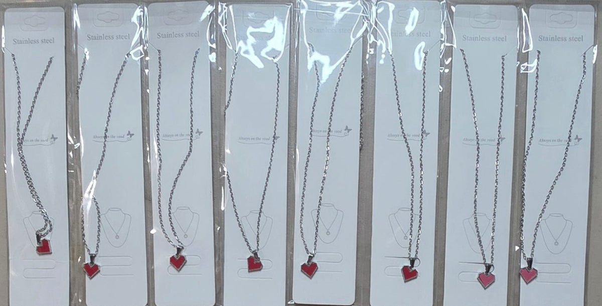Stainless Steel Heart Chain Necklace | 3 Colors - Angelique Boutique