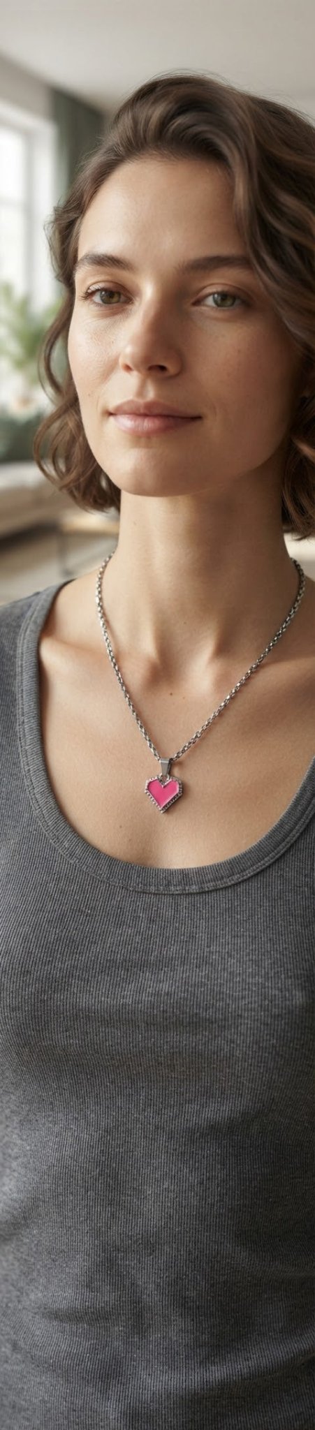 Stainless Steel Heart Chain Necklace | 3 Colors - Angelique Boutique