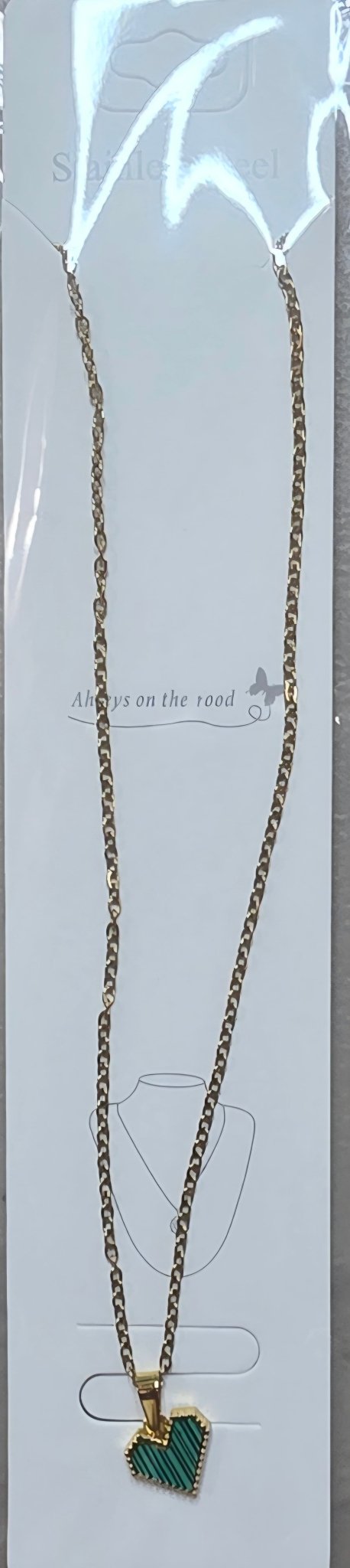 Stainless Steel Heart Chain Necklace | 3 Colors - Angelique Boutique