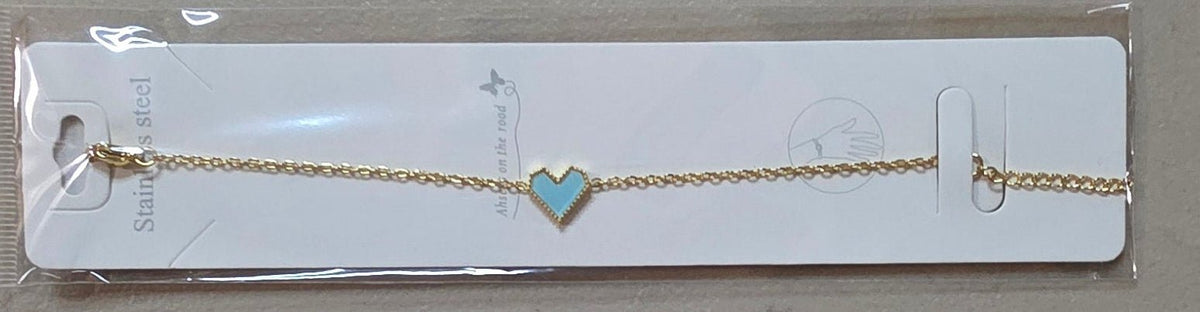 Stainless Steel Heart Charm Bracelet for Women – Gold & Silver - Angelique Boutique