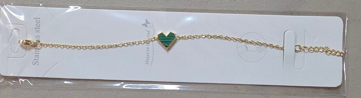 Stainless Steel Heart Charm Bracelet for Women – Gold & Silver - Angelique Boutique