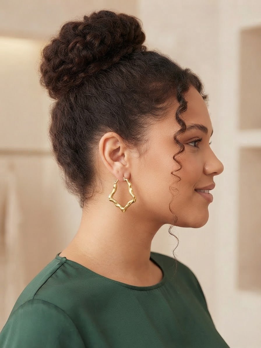 Stainless Steel Heart Hoop Earrings for Women – Gold & Silver - Angelique Boutique