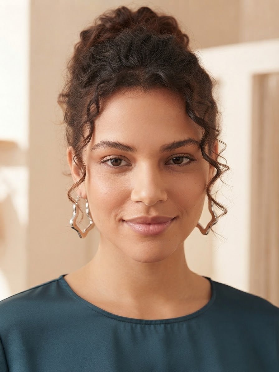 Stainless Steel Heart Hoop Earrings for Women – Gold & Silver - Angelique Boutique
