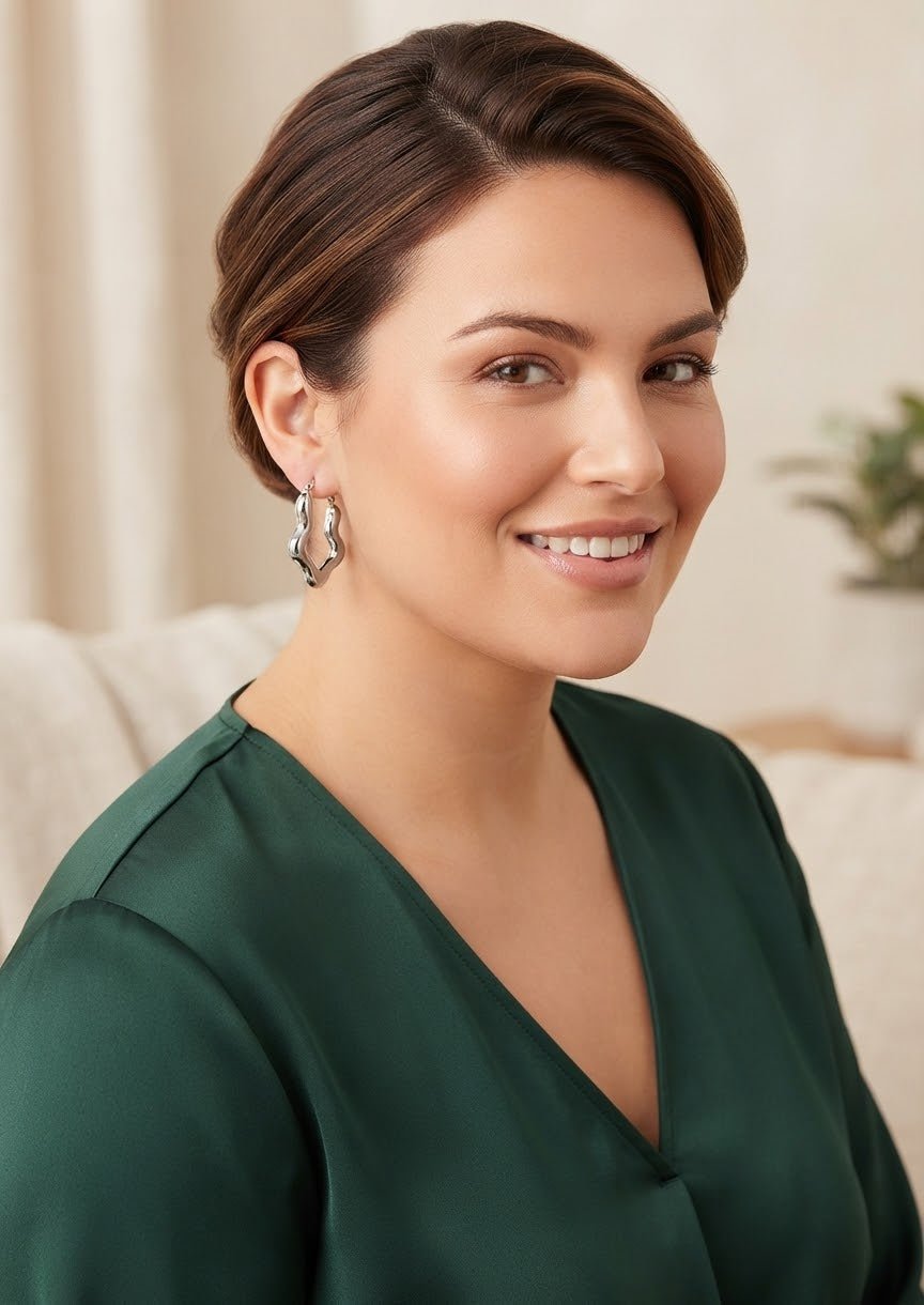 Stainless Steel Heart Hoop Earrings for Women – Gold & Silver - Angelique Boutique