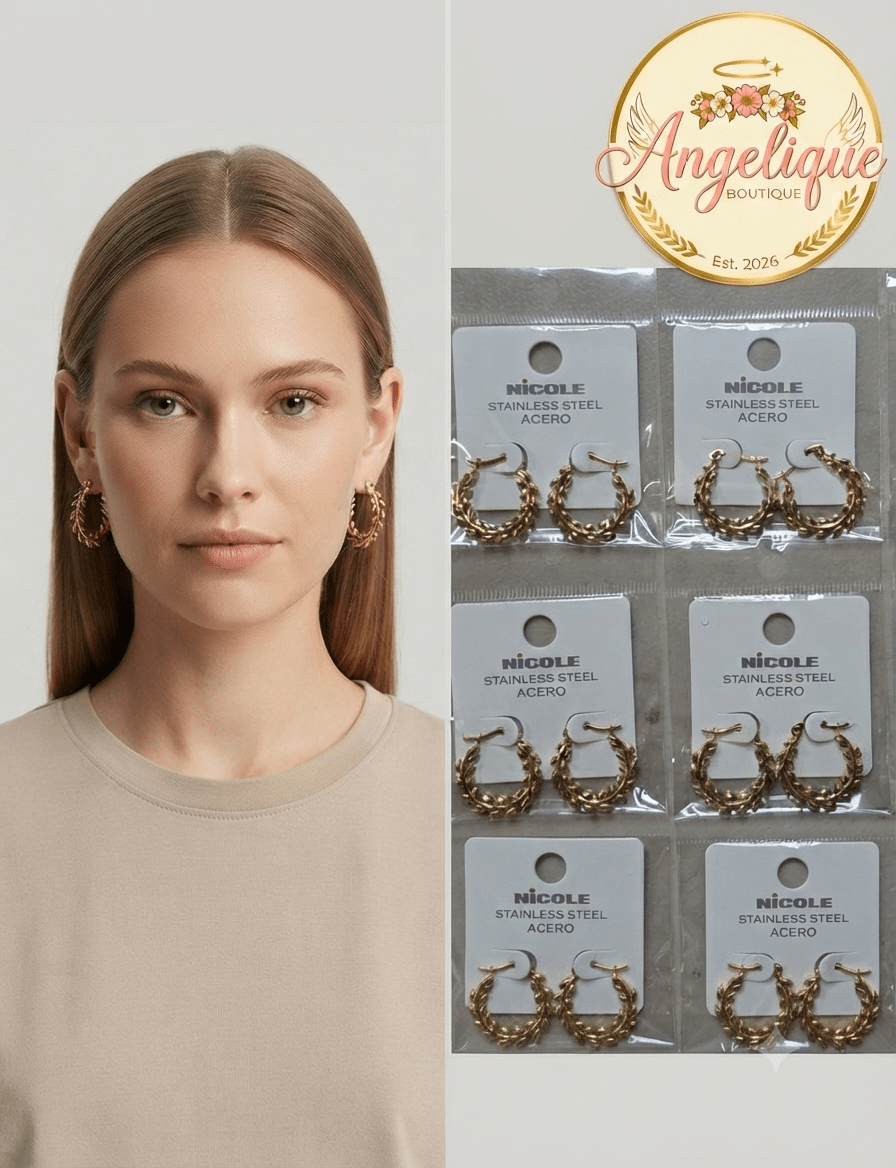Stainless Steel Hoop Earrings for Women – Gold & Silver - Angelique Boutique