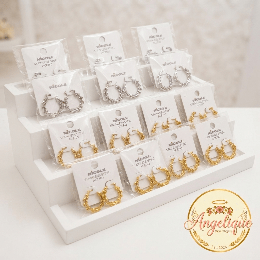 Stainless Steel Hoop Earrings for Women – Gold & Silver - Angelique Boutique
