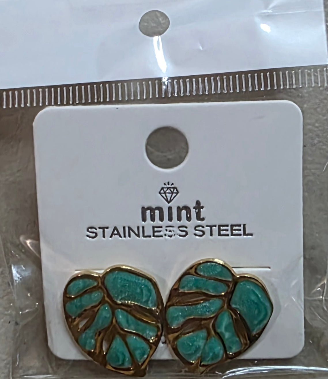 Stainless Steel Leaf Earrings – Hypoallergenic Drop Earrings - Angelique Boutique