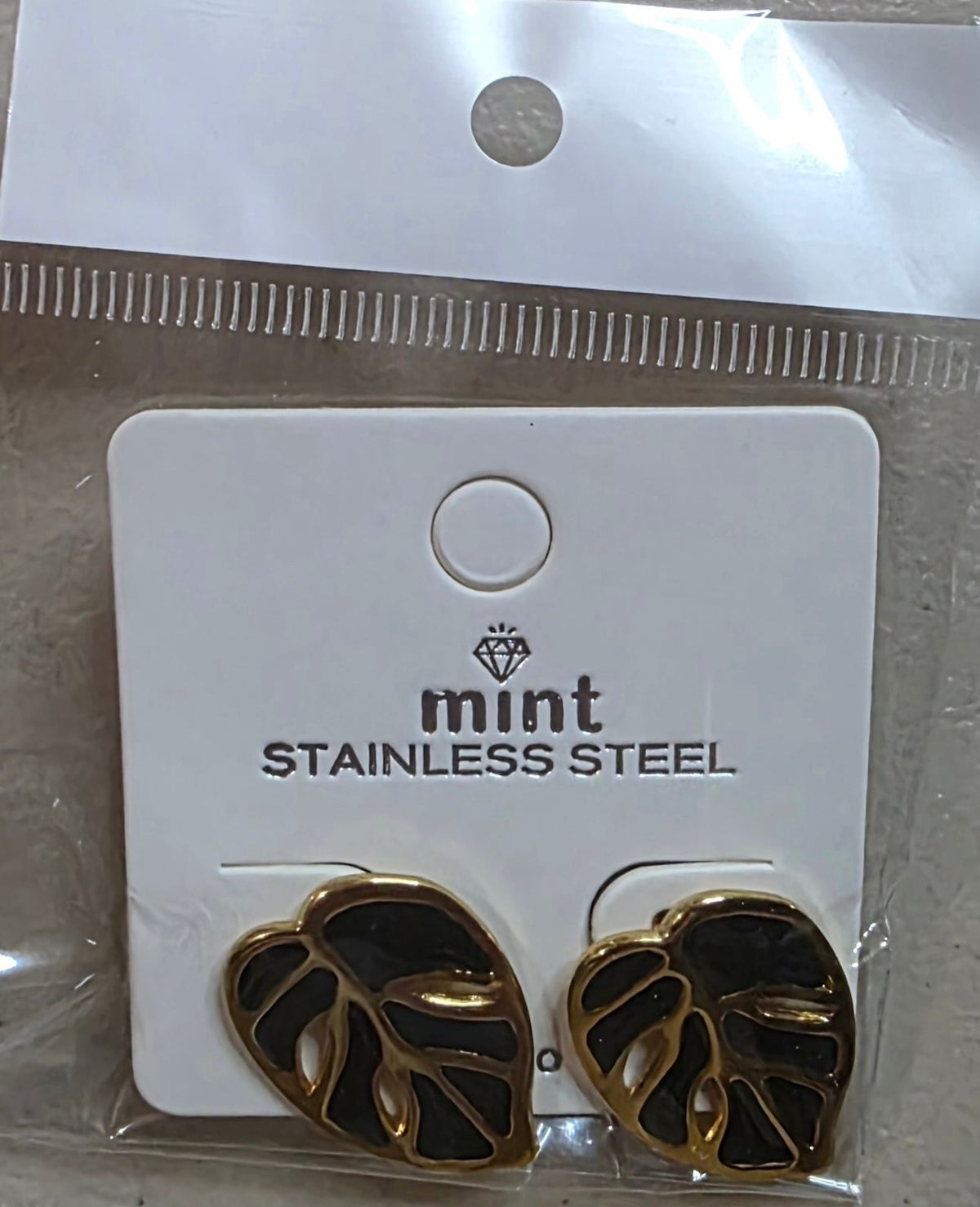 Stainless Steel Leaf Earrings – Hypoallergenic Drop Earrings - Angelique Boutique