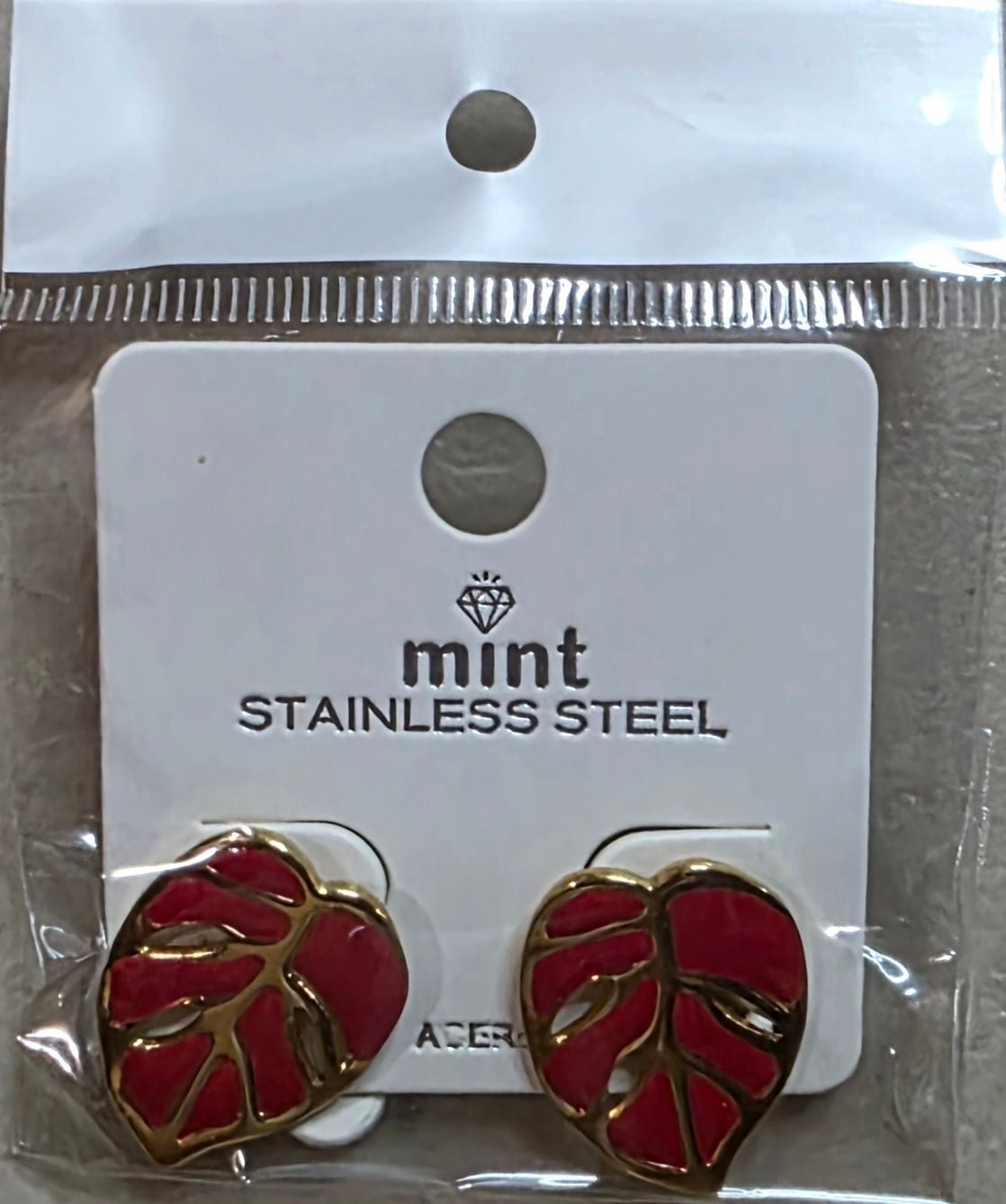 Stainless Steel Leaf Earrings – Hypoallergenic Drop Earrings - Angelique Boutique
