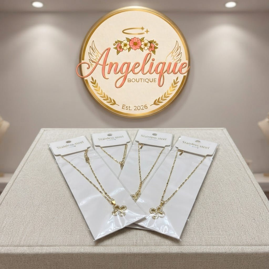 Stainless Steel Necklace – Tarnish-Free Silver & Gold - Angelique Boutique