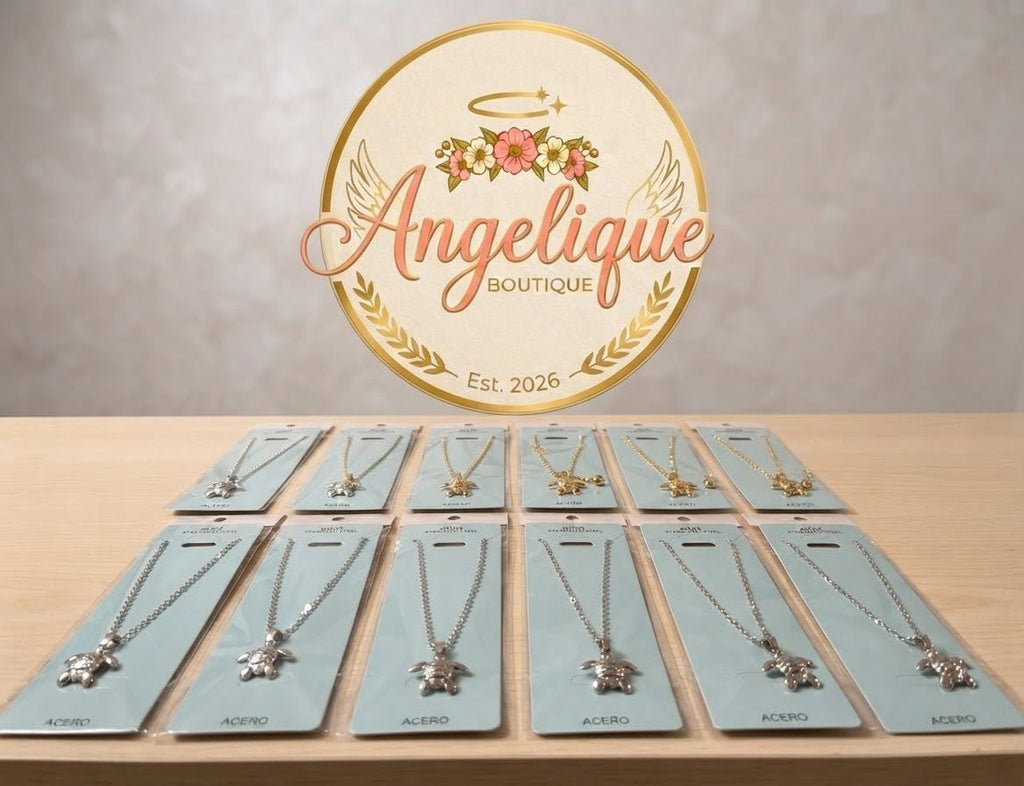 Stainless Steel Sea Turtle Pendant Necklace – Gold & Silver - Angelique Boutique