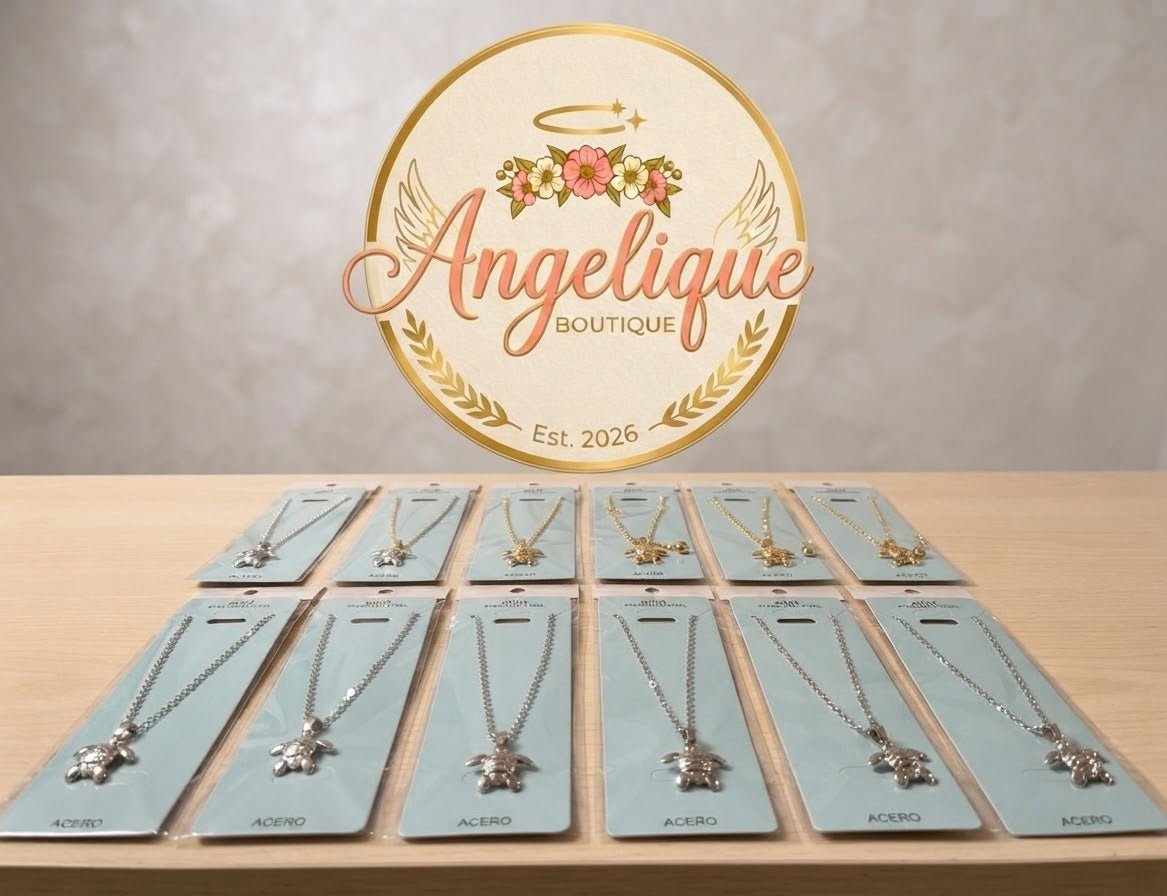 Stainless Steel Sea Turtle Pendant Necklace – Gold & Silver - Angelique Boutique