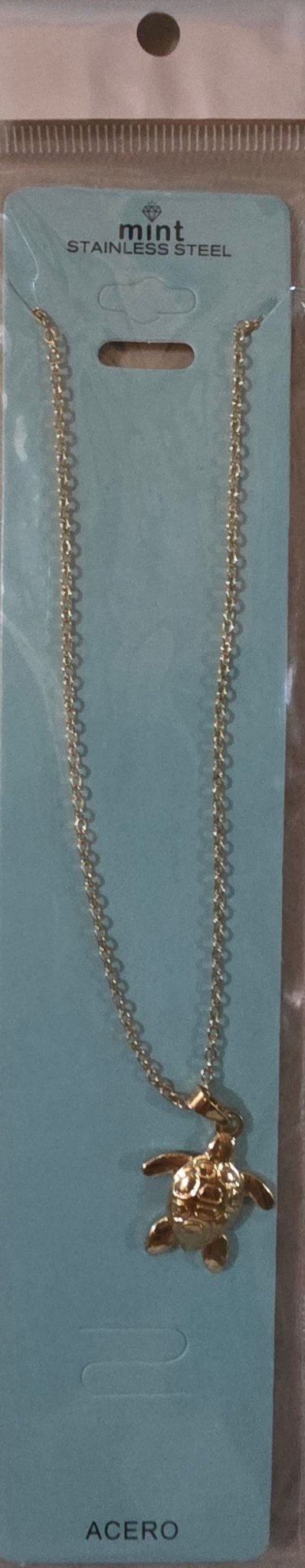 Stainless Steel Sea Turtle Pendant Necklace – Gold & Silver - Angelique Boutique
