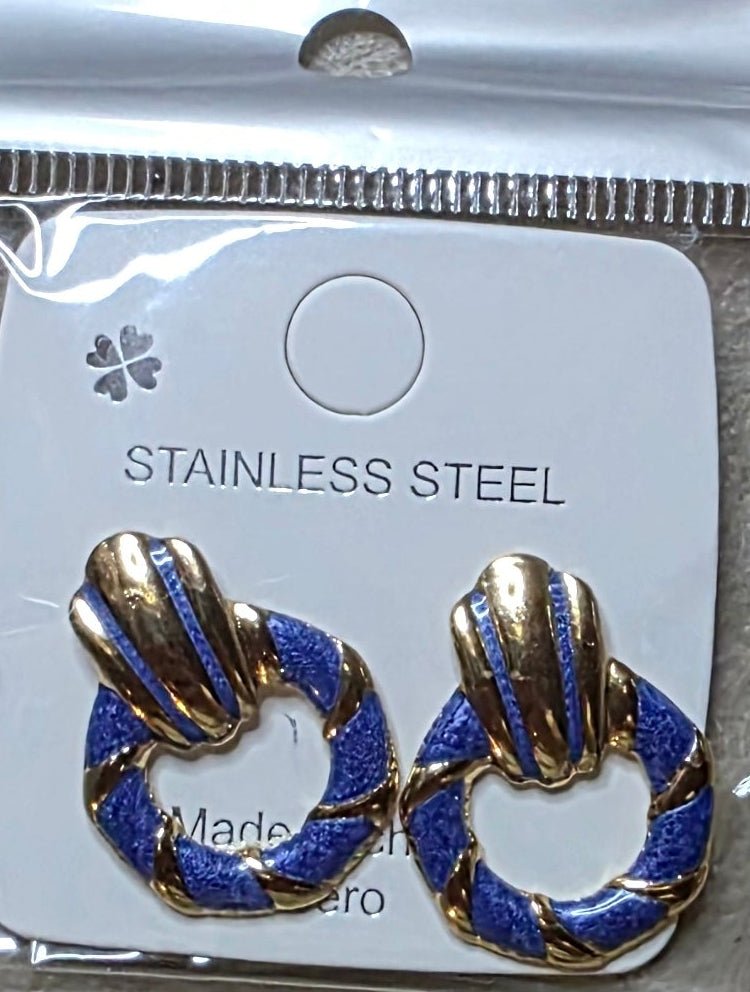 Stainless Steel Small Hoop Earrings | Multiple Colors - Angelique Boutique