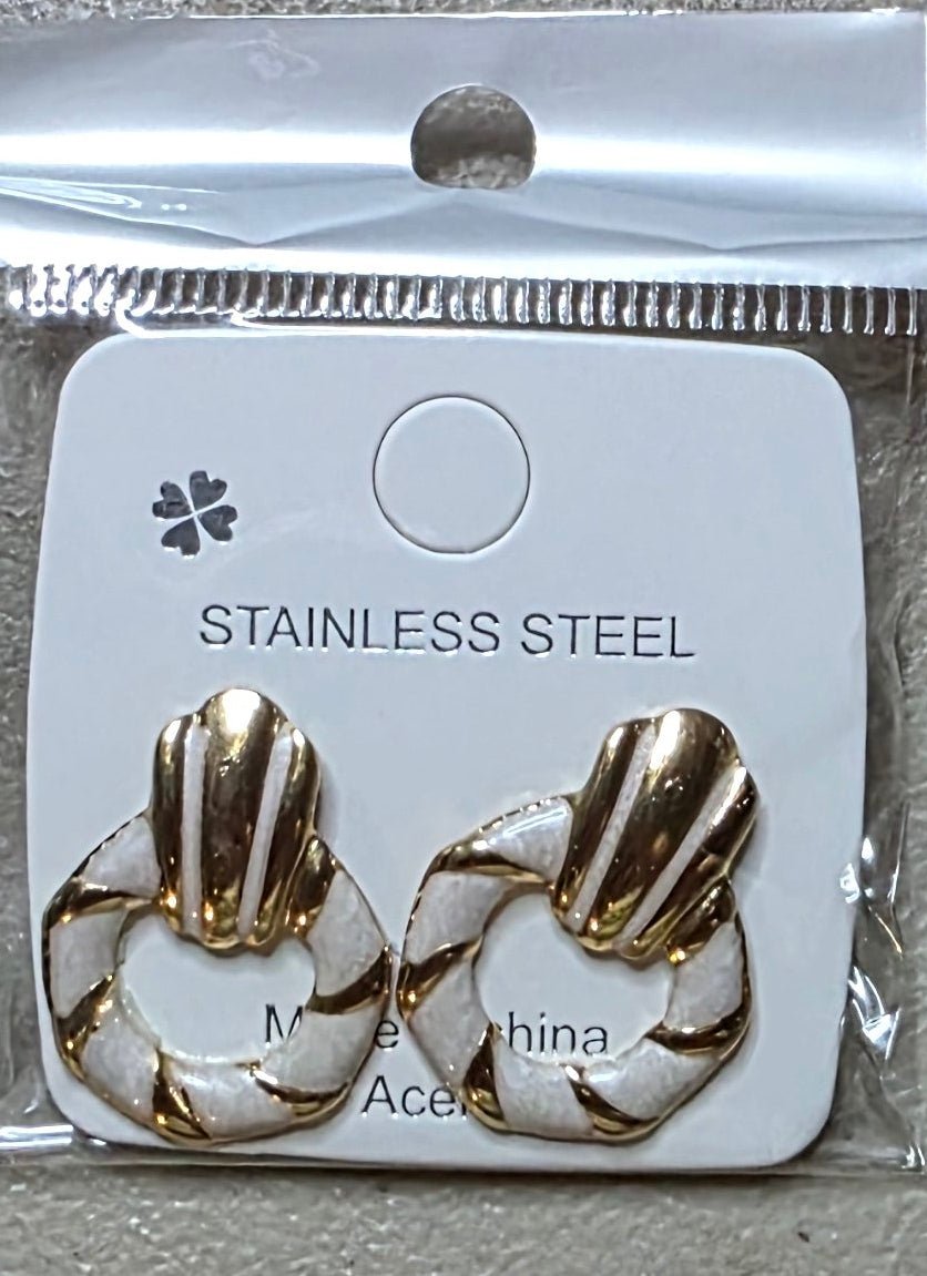 Stainless Steel Small Hoop Earrings | Multiple Colors - Angelique Boutique