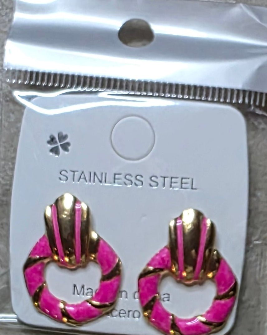 Stainless Steel Small Hoop Earrings | Multiple Colors - Angelique Boutique