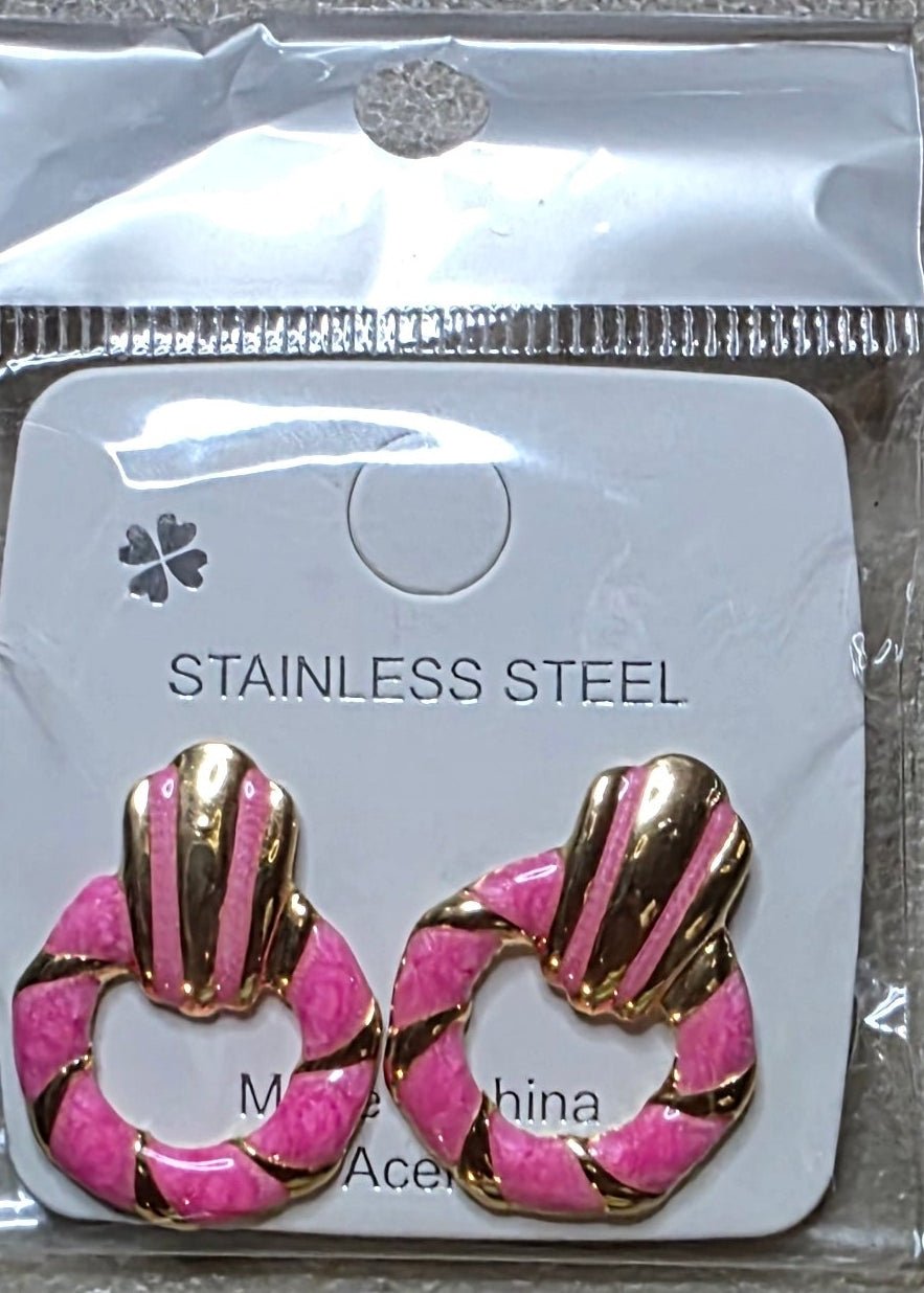 Stainless Steel Small Hoop Earrings | Multiple Colors - Angelique Boutique