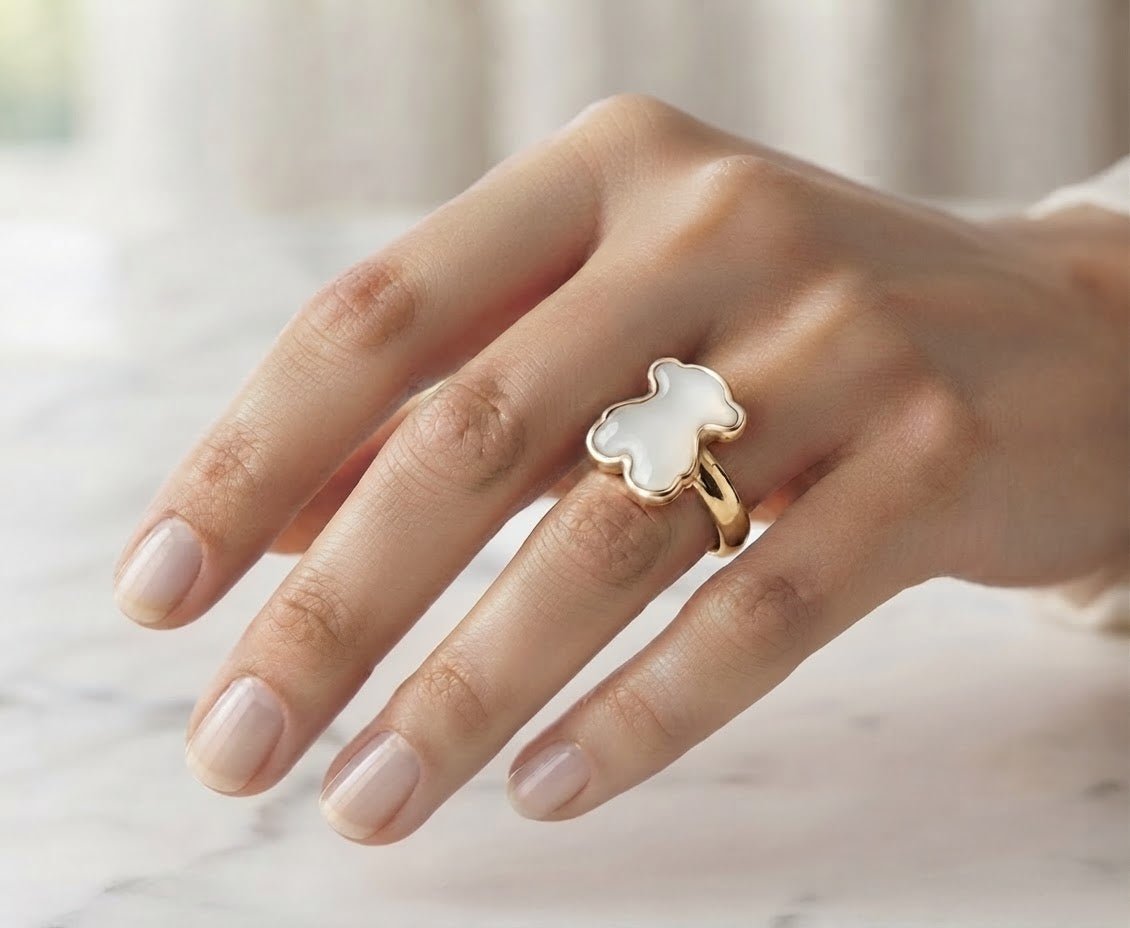 Stainless Steel Tous-Style Rings – Women's Elegant Band - Angelique Boutique