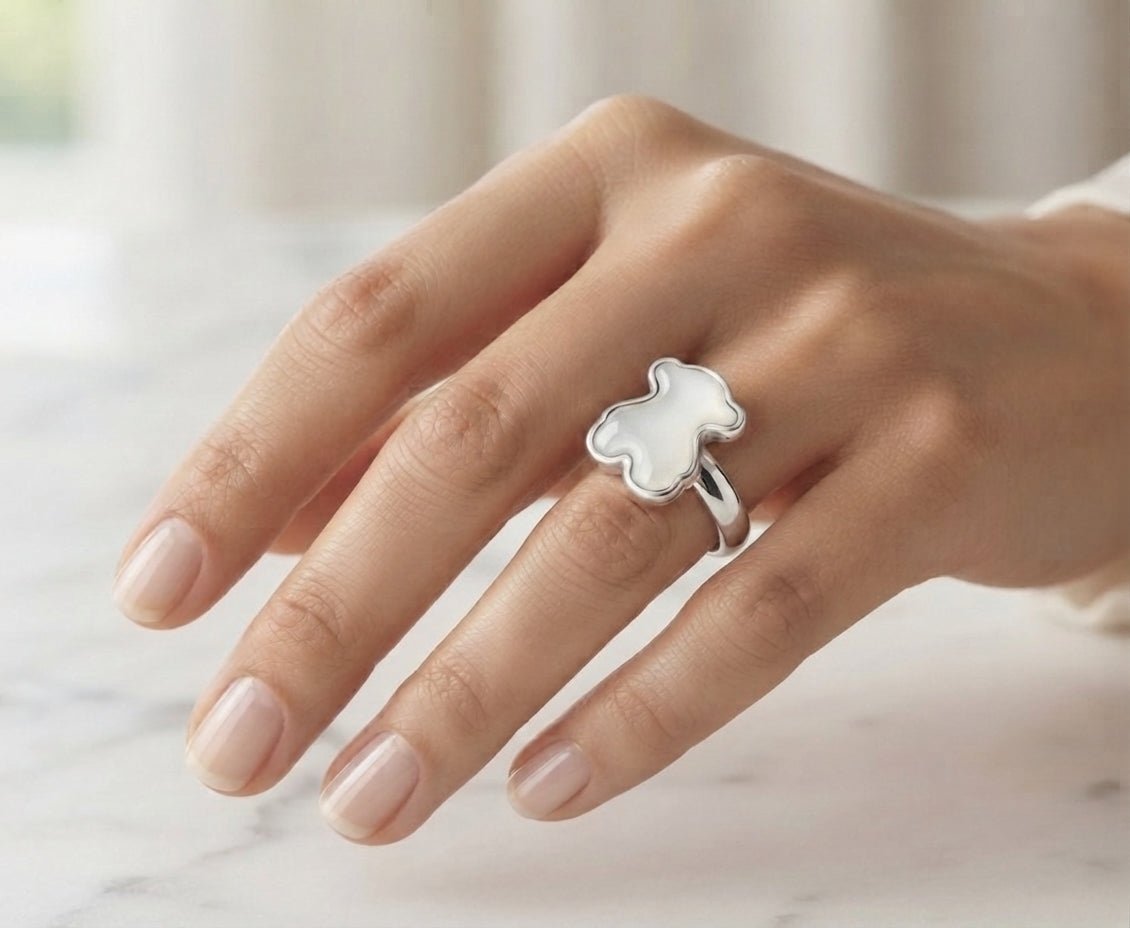 Stainless Steel Tous-Style Rings – Women's Elegant Band - Angelique Boutique