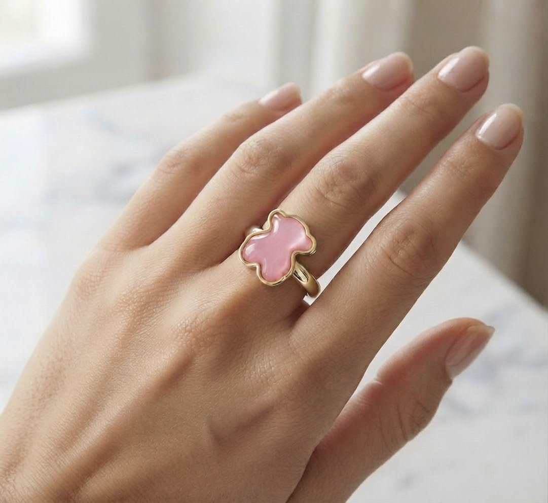 Stainless Steel Tous-Style Rings – Women's Elegant Band - Angelique Boutique