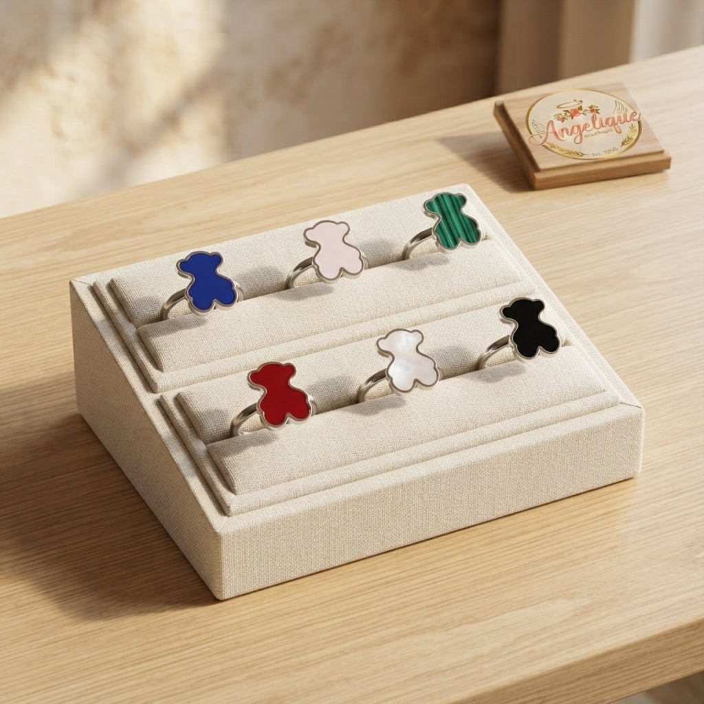 Stainless Steel Tous-Style Rings – Women's Elegant Band - Angelique Boutique