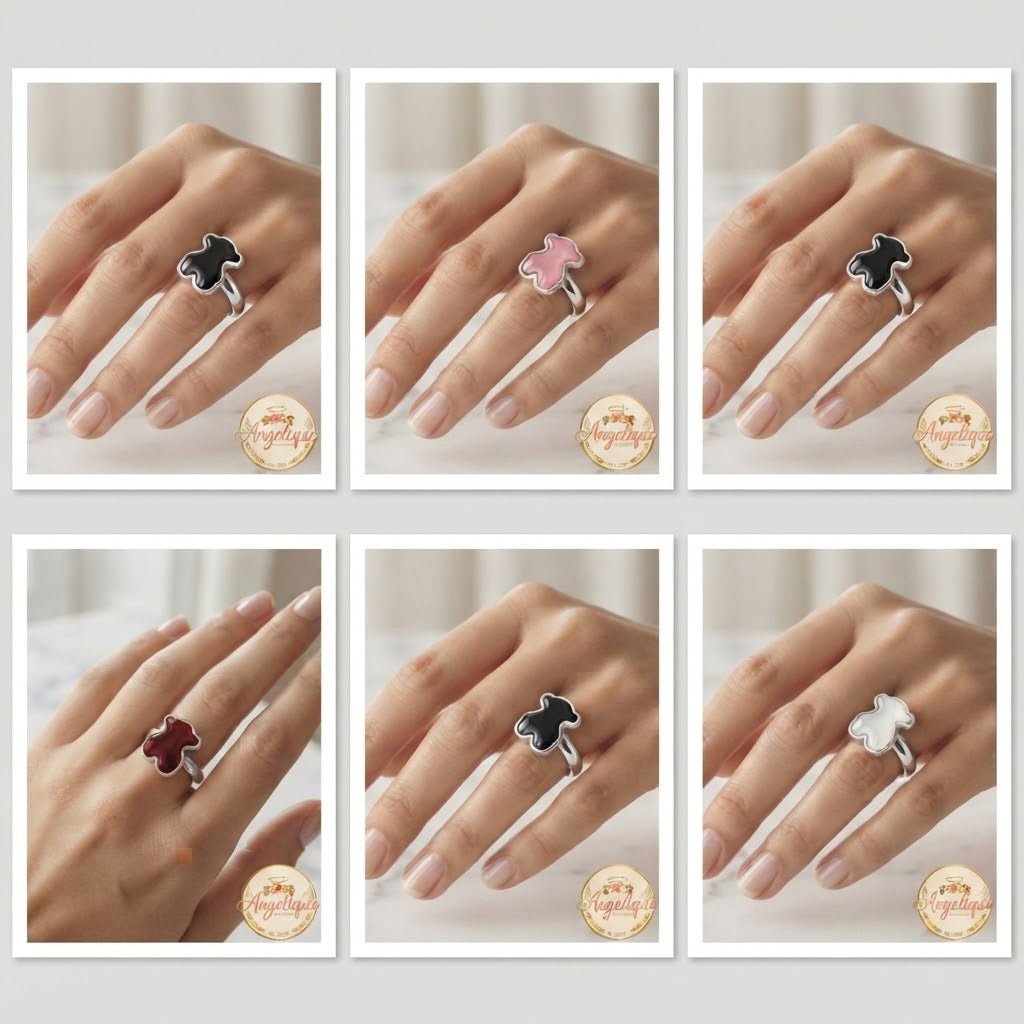 Stainless Steel Tous-Style Rings – Women's Elegant Band - Angelique Boutique