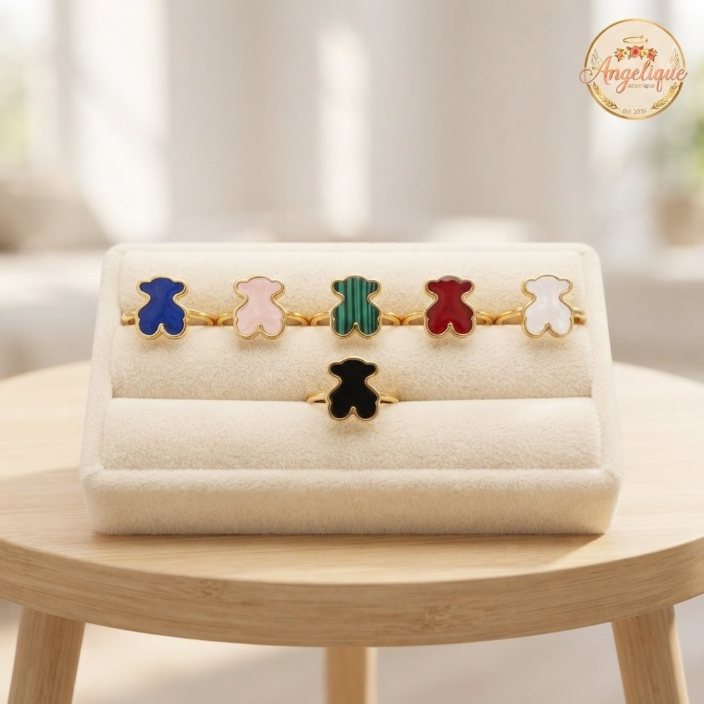 Stainless Steel Tous-Style Rings – Women's Elegant Band - Angelique Boutique