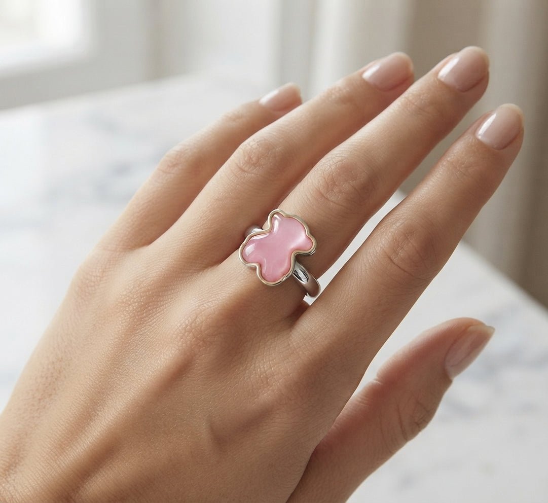 Stainless Steel Tous-Style Rings – Women's Elegant Band - Angelique Boutique
